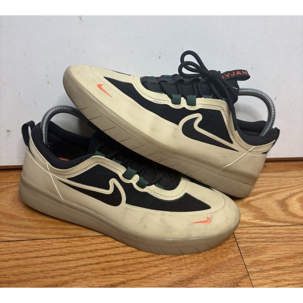 Nike SB Nyjah Free 2 Mens Size 7.5 Shoes Sneakers Tan Black Skate BV2078-201